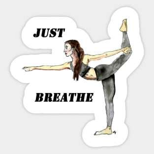 Just Breathe Sticker